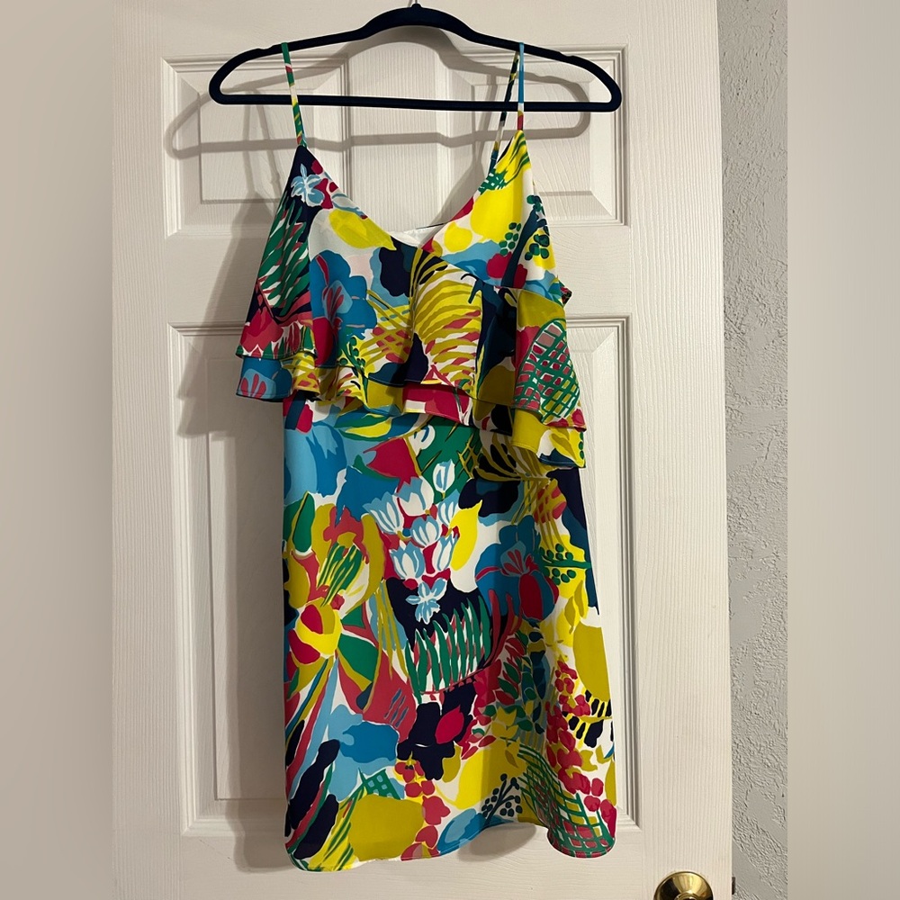 J Crew printed cocktail dress
